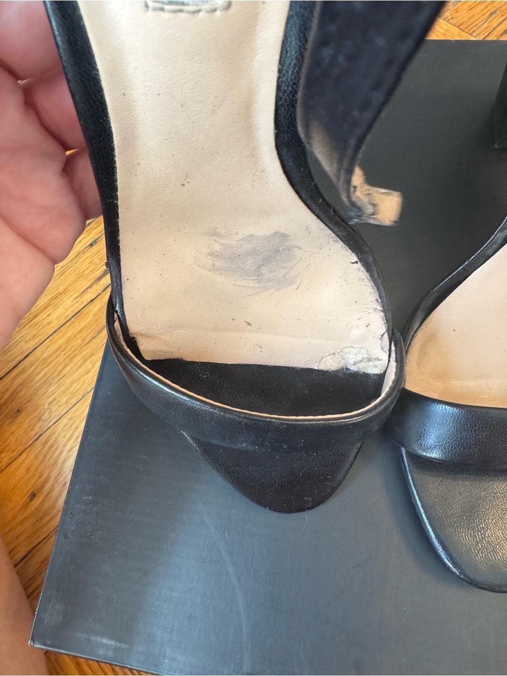 INC International Concepts Black Block Heel Open-Toe Sandals - Picture 11 of 11